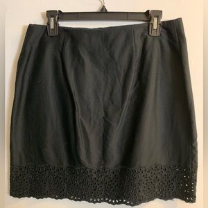 White House Black Market black cotton miniskirt size 10